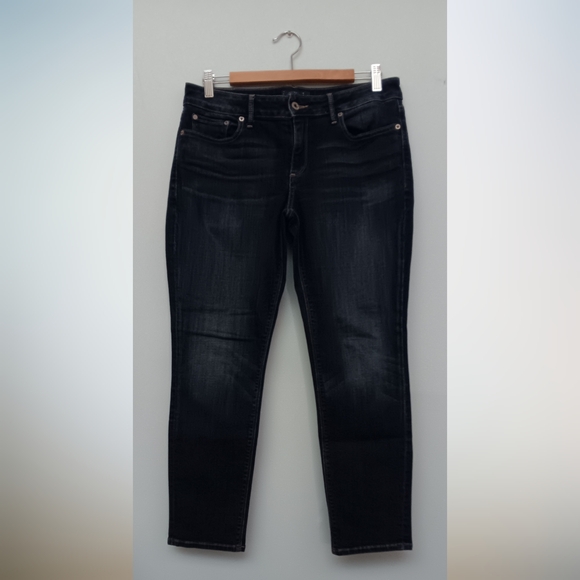 H&M &Denim Shaping Modelant Skinny Regular Waist Jeans Dark Blue 32 - Picture 1 of 9